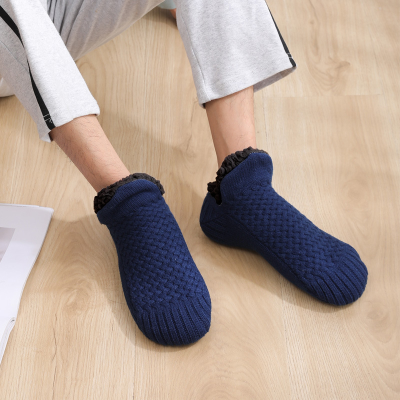 Unisex Socks plus velvet thickened floor socks adult women's floor socks indoor soft bottom socks home winter socks_voghion.com