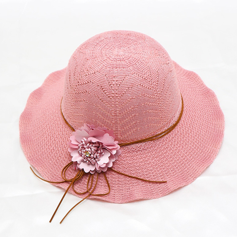 Korean Version Of Beach Big Brimmed Straw Women In Summer Scenic Spots, Cool For Vacation, Sun Protection, Sunshade Hat,_voghion.com