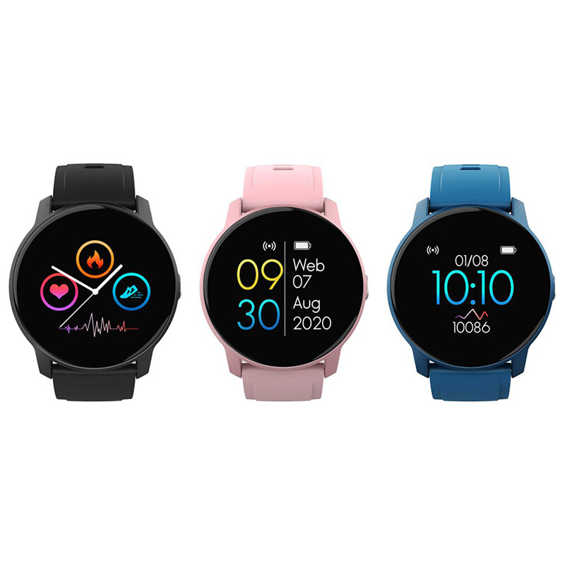YUCI W9 2020 Bluetooth Round Smart Bracelet Women Men Smart Watch Sports Mode Sleep Time Monitor Heart Rate Monitor Touch Screen Waterproof Music Clo_voghion.com