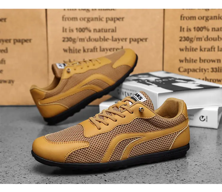 Nouvelles chaussures décontractées en maille pour hommes, pointures 39-44_voghion.com