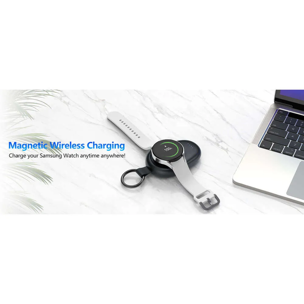 NEWDERY Magnetic Keychain Charger For Samsung Galaxy Watch 7/Ultra/6/6 Classic/5 Pro/4/3,Active2/1 Portable Wireless_voghion.com