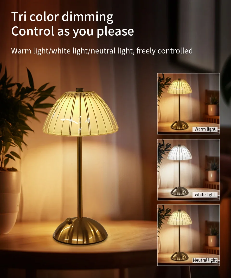 Touch Dimmable Wireless Table Lamp Rechargeable Portable Light_voghion.com