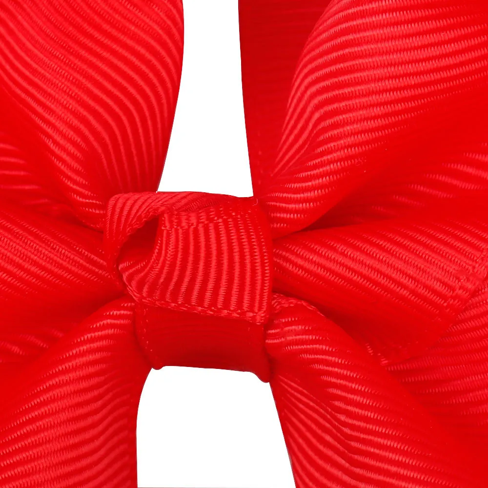 30pcs/lot 4 Inch Solid Bow With Clip Girls Grosgrain Ribbon Hairbows Boutique Handmade Hairpin For Kids Hair Accessories_voghion.com