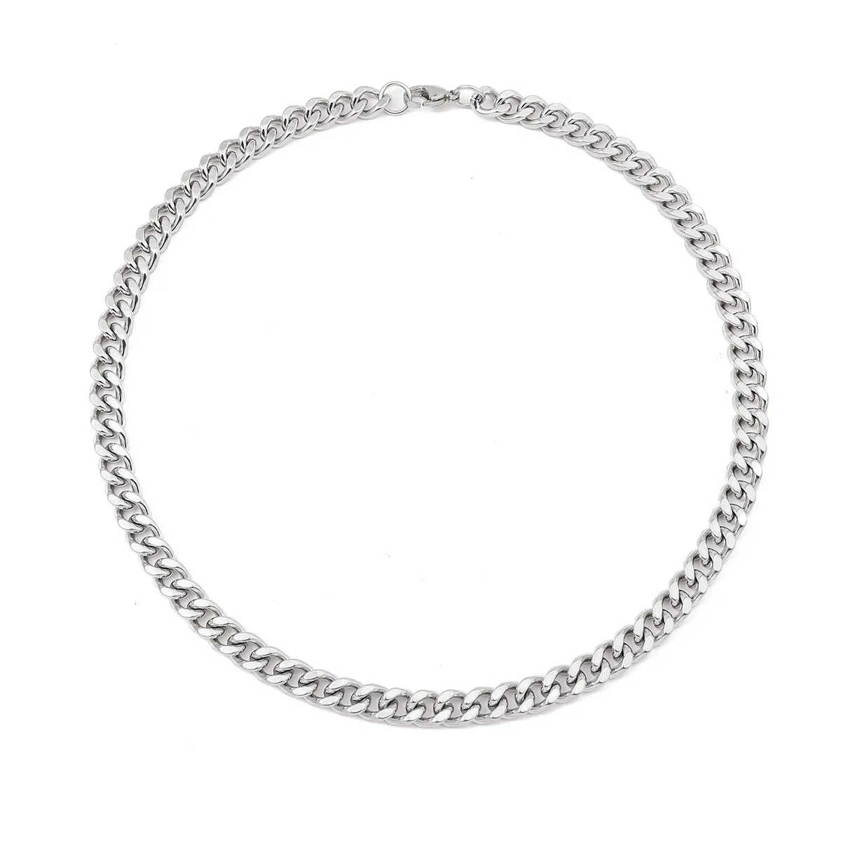 Catene in acciaio inossidabile 5mm 7mm 9mm Collane cubane di base Quattro maglie di rettifica laterali per accessori per la creazione di gioielli fai da te_voghion.com