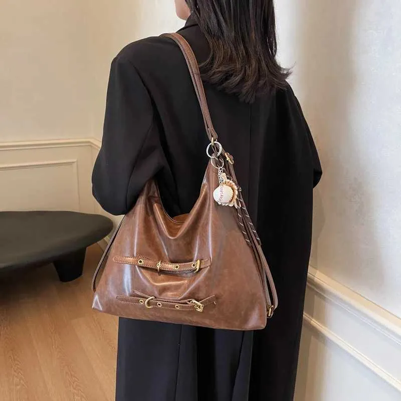 Damen Casual Schulter Multifunktionale Praktische Große Kapazität Damen Handtasche Reißverschluss Einkaufs Umhängetasche Y241216_voghion.com