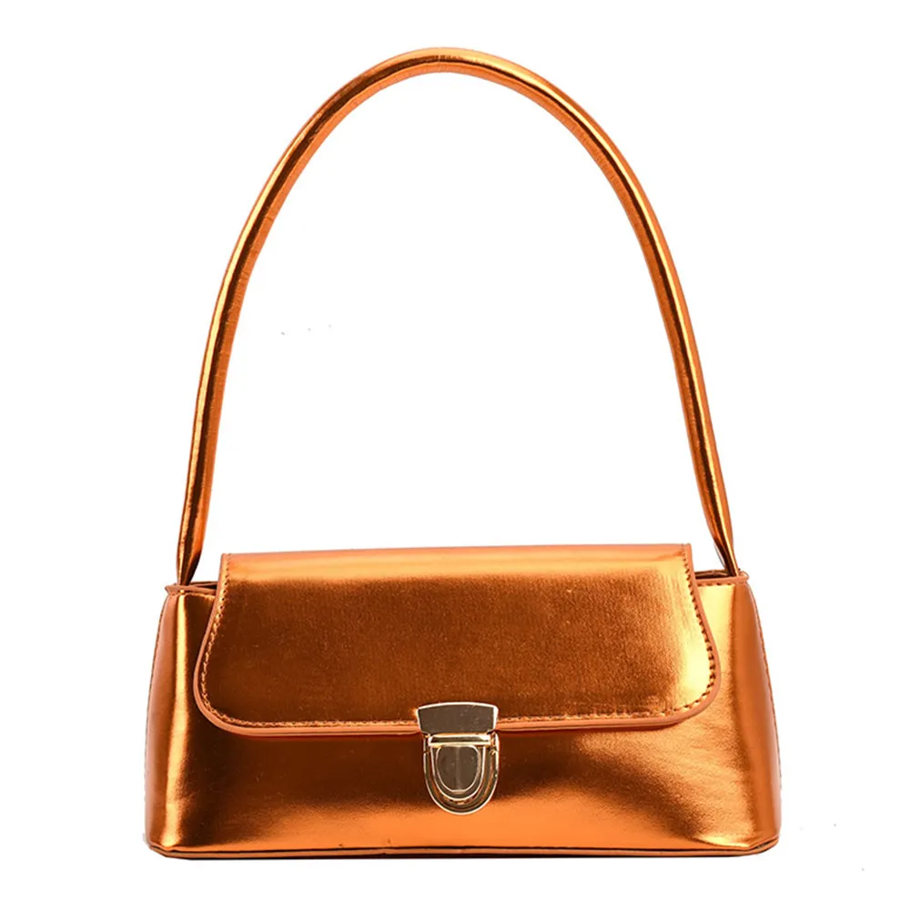 Handtassen voor dames, eenvoudige handtassen met handvat, Franse tote, elegante glanzende oksel, schoudertas van PU-leer voor dames_voghion.com