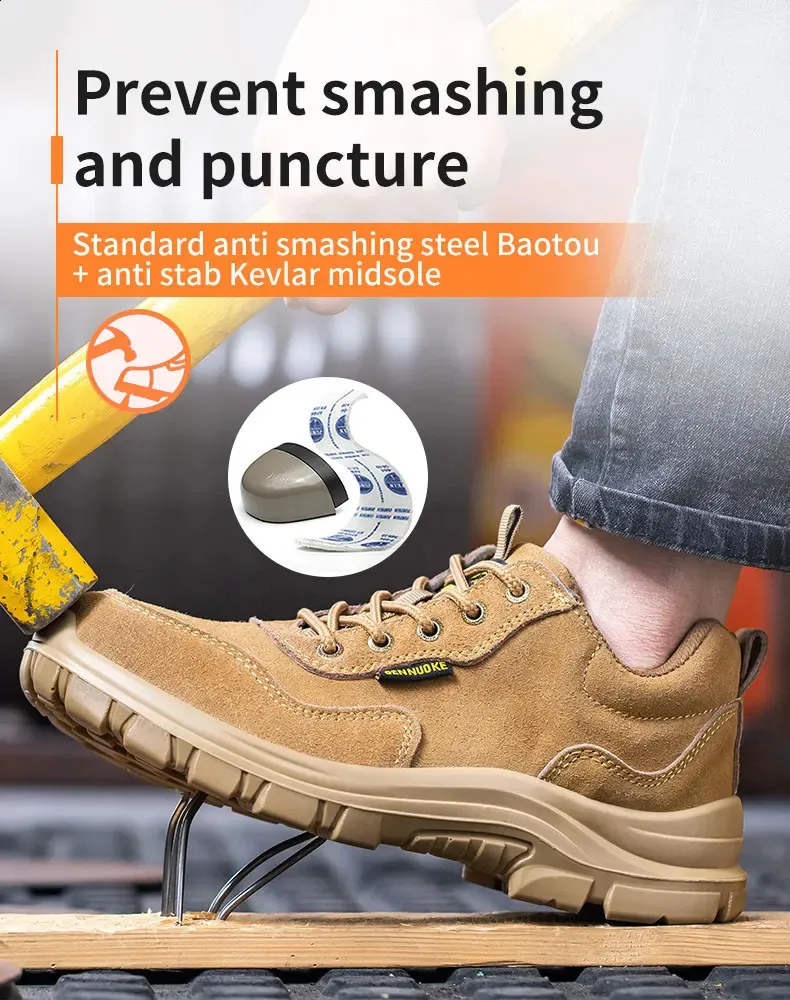 Safety Work Shoes Lightweight Industrial Protection Footwear_voghion.com