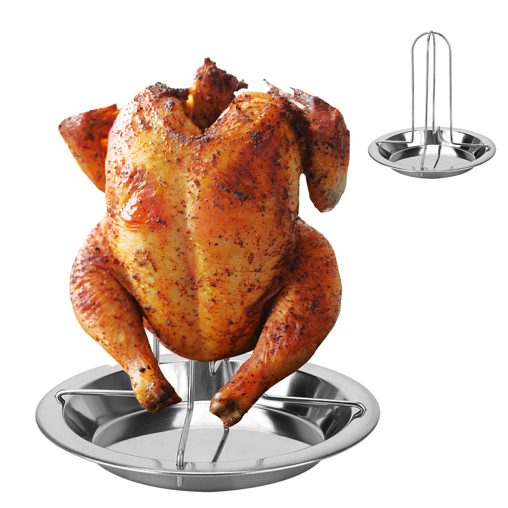 Support de cuisson pour poulet antiadhésif en acier au carbone_voghion.com
