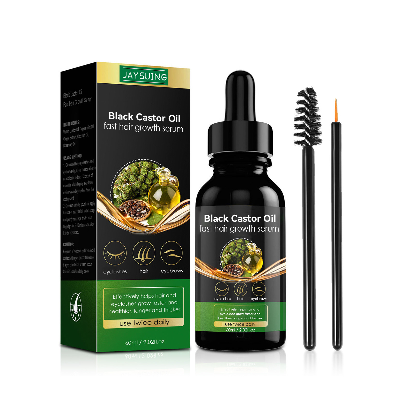 Jayswing Castor Oil Dense Essence Pflegender, robuster, fester und dicker Conditioner zur Vorbeugung von Haarausfall_voghion.com