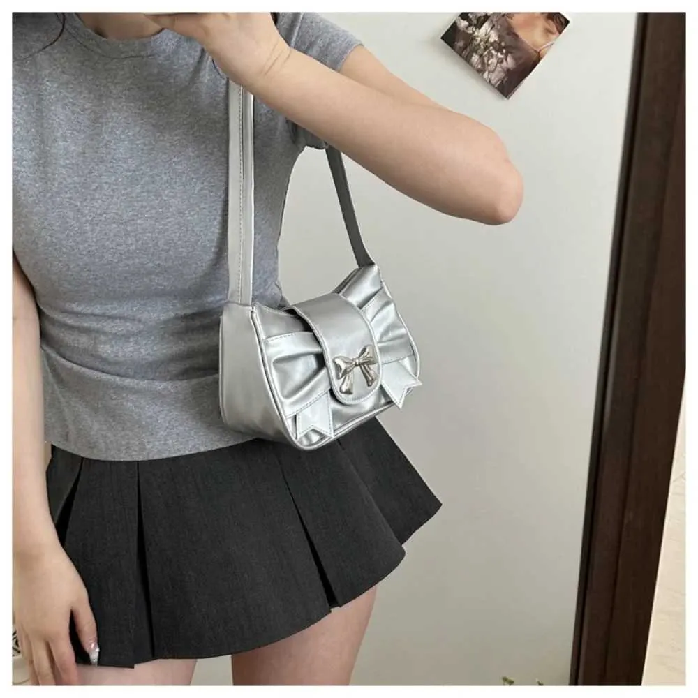 Sac à bandoulière plissé avec nœud coréen pour femme, nouveau sac à main printemps-été 2024, Handba241024_voghion.com