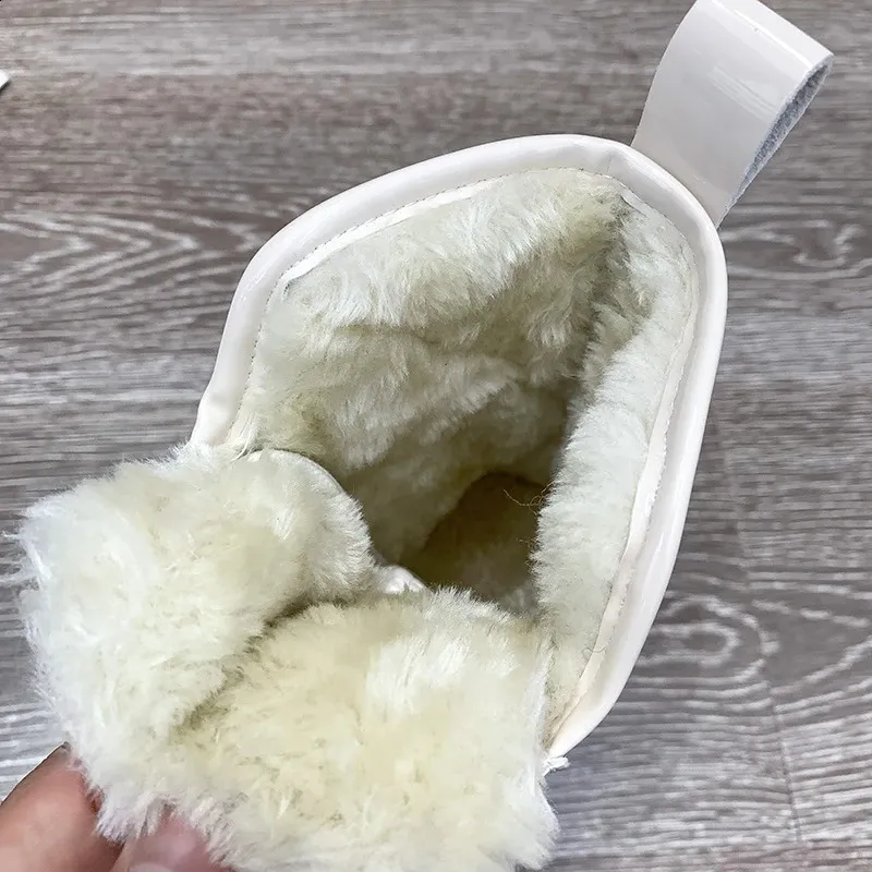 Snow Platform Warm Ankle Boots For Women Waterproof Fur Lined_voghion.com