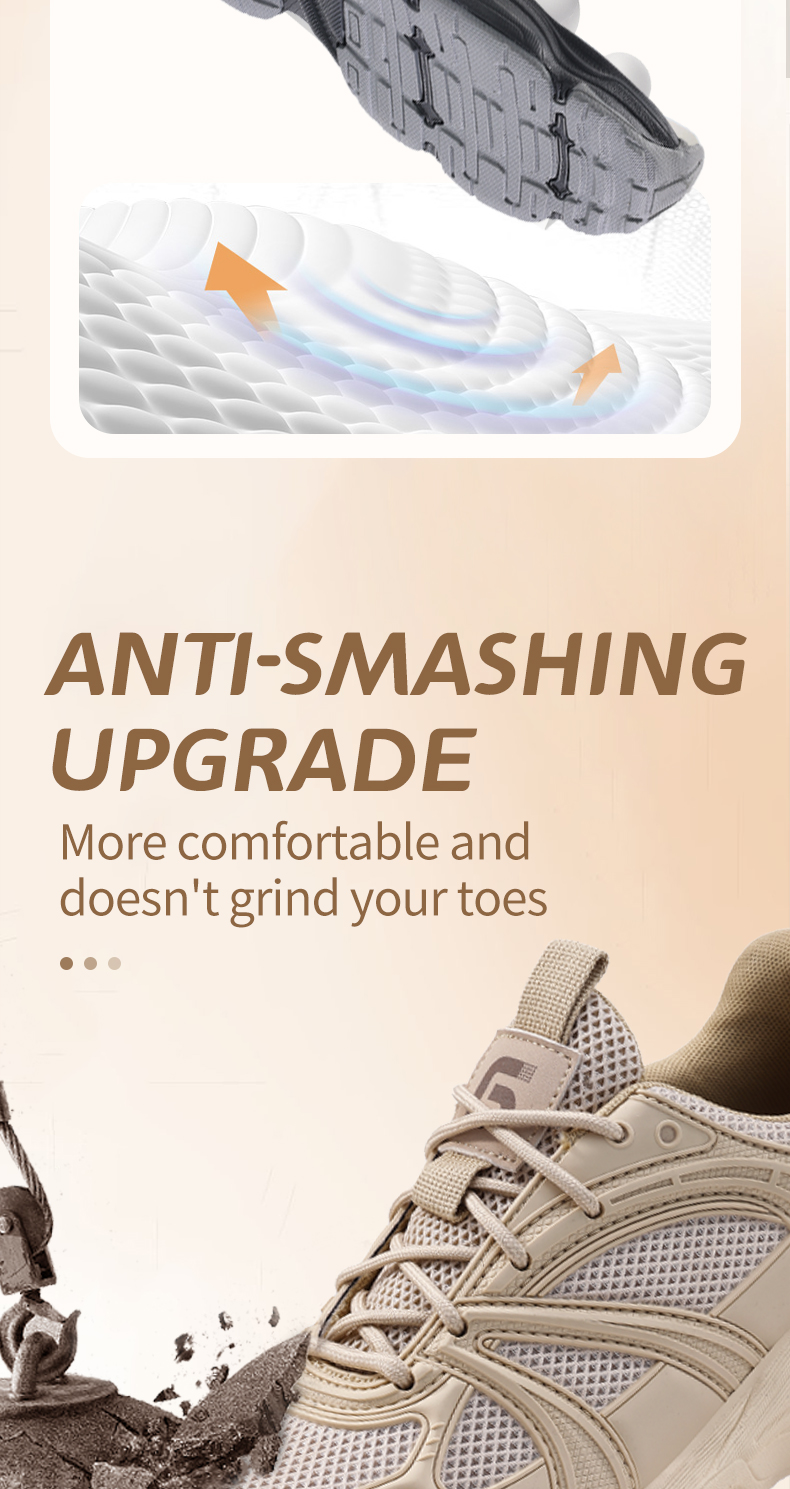 Scarpe antinfortunistiche GUYISA da donna con punta in acciaio, leggere e morbide, anti-sfondamento e anti-perforazione 5008_voghion.com