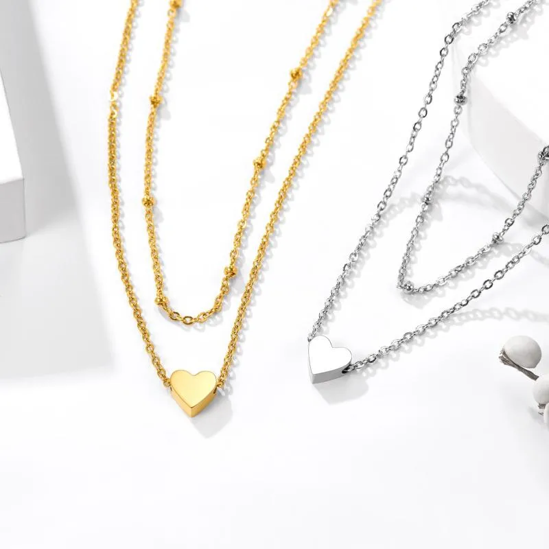 Anhänger Halsketten Starlord Layered Herz Halskette Schmuck Einstellbare Initial Alphabet Buchstaben Perlenkette Geschenk für_voghion.com