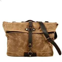 Retro locomotive universal waterproof side motorcycle canvas knight saddle bag 240824_voghion.com
