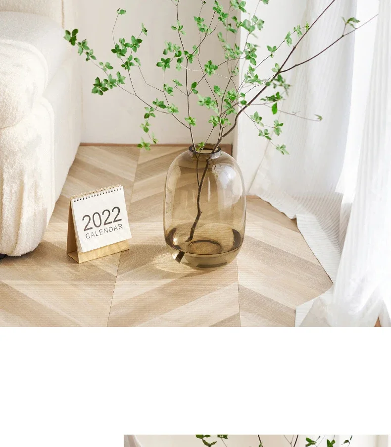 Large Capacity Clear Glass Hydroponic Vase For Home Decor_voghion.com