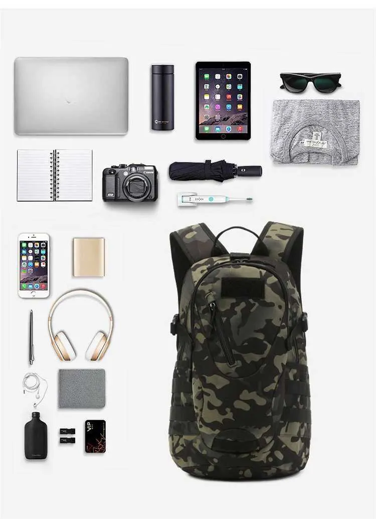 Nouveau sac à dos de camouflage militaire Sparrow d'extérieur pour hommes et femmes, sac d'assaut tactique d'équitation Ba241107_voghion.com