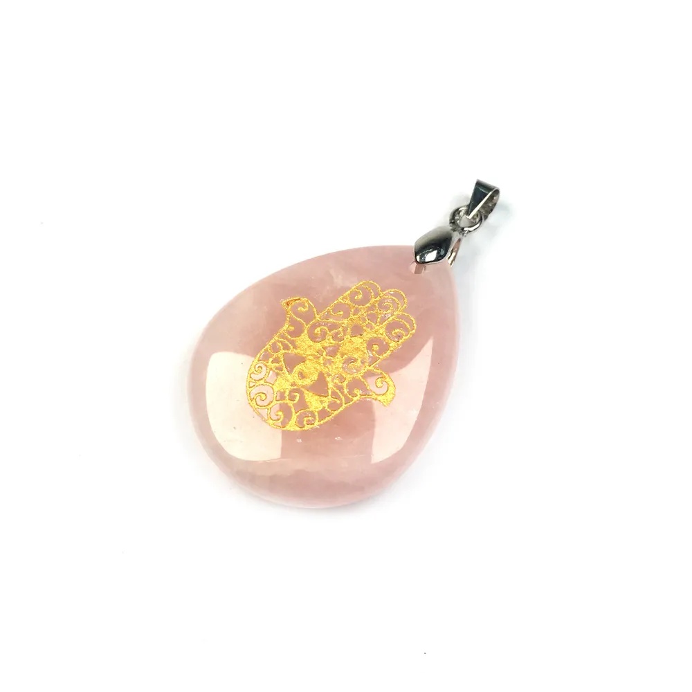 Collane con ciondolo in pietra naturale, cristallo, agate, ciondoli, amuleti Reiki, pendenti a forma di goccia d'acqua per la creazione di gioielli fai da te_voghion.com