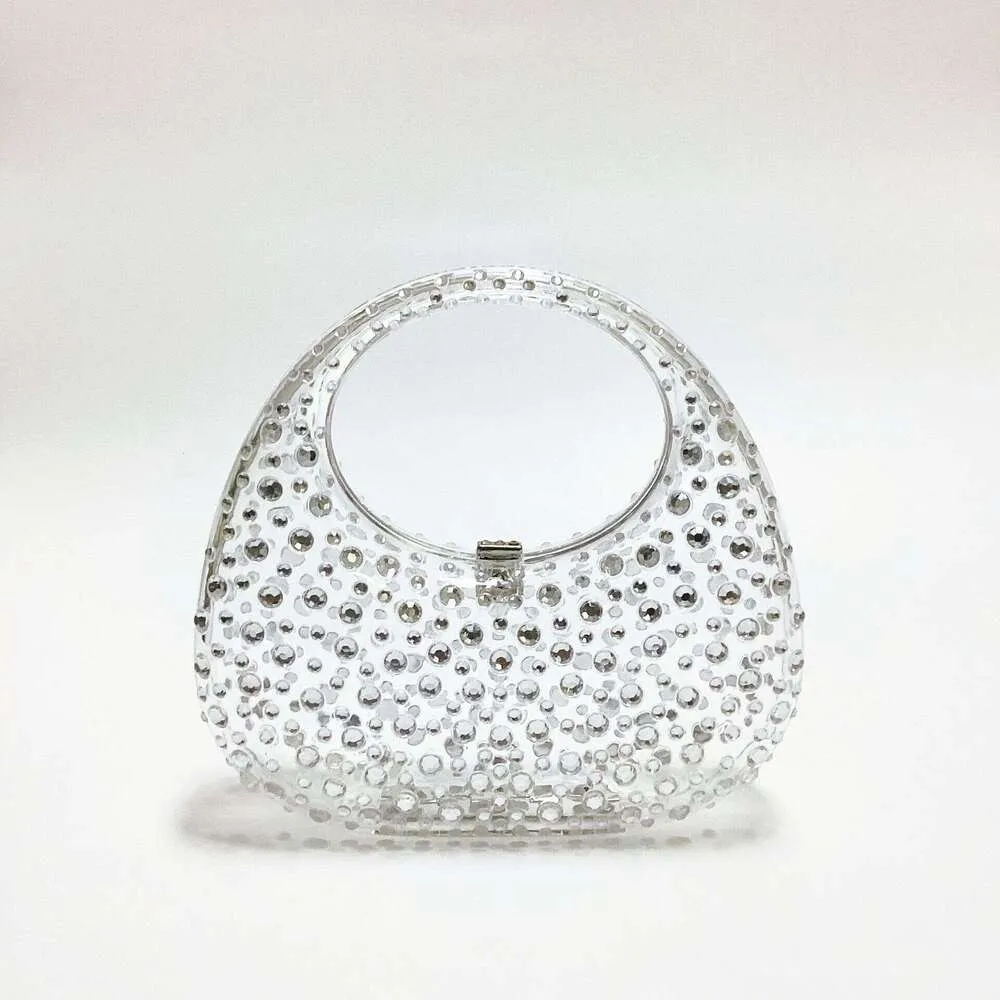 Sacs à main et portefeuilles pour femmes à la mode, soirée dansante en acrylique, sac de soirée, sac à main transparent décontracté_voghion.com