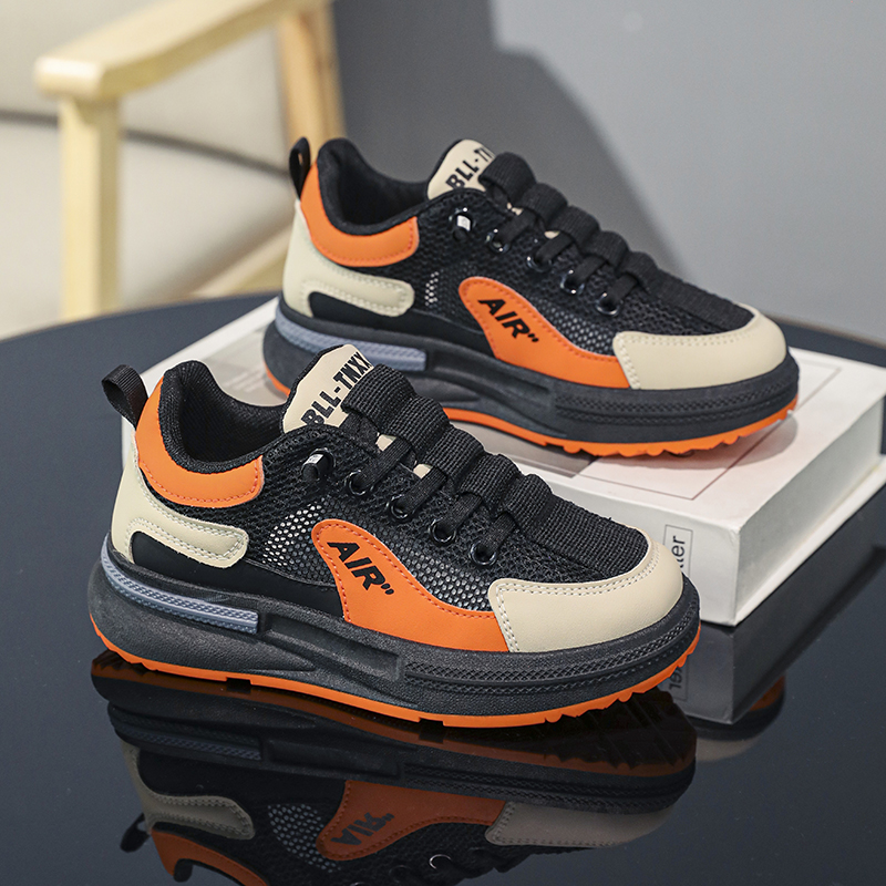 Nuevos zapatos deportivos casuales de malla para papá, niños y niñas, zapatos de moda para niños grandes