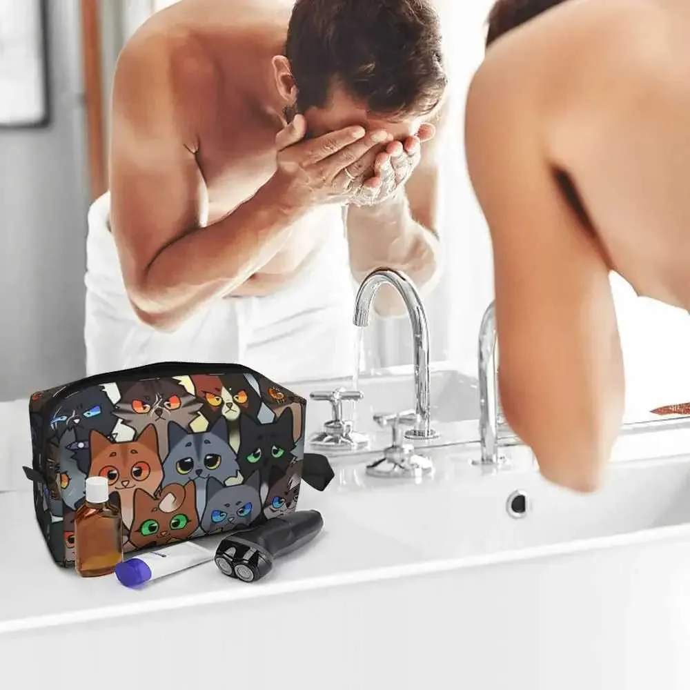 Set Warrior, geantă de depozitare pentru machiaj și cosmetice pentru femei, Y241023_voghion.com
