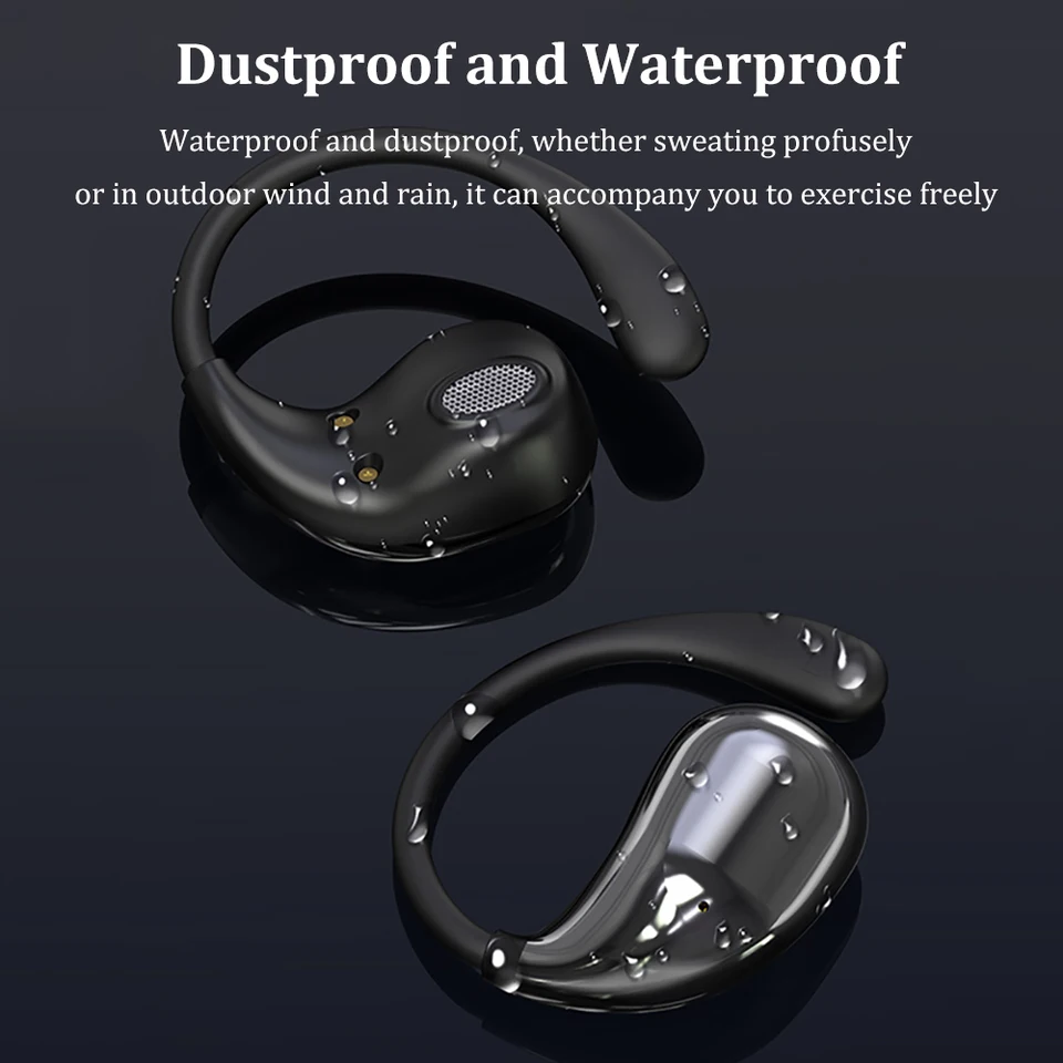 Écouteurs bluetooth sans fil à crochet hifi stéréo étanche_voghion.com