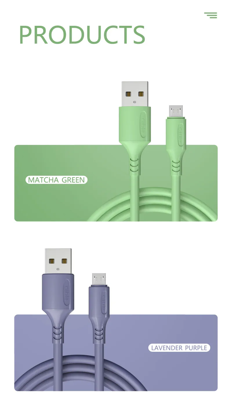 Câble de charge magnétique liquide pour téléphone portable Android Type-C, charge rapide, câble micro USB Type-C_voghion.com