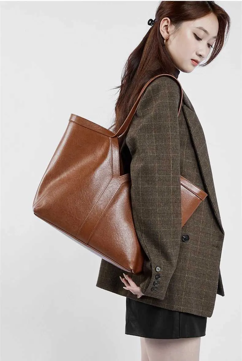 Burminsa 2-teiliges Set Leder-Einkaufstasche für den Winter 2024, Designer-Handtasche für Pendler und Einkäufer, Damenhandtasche Y241123_voghion.com