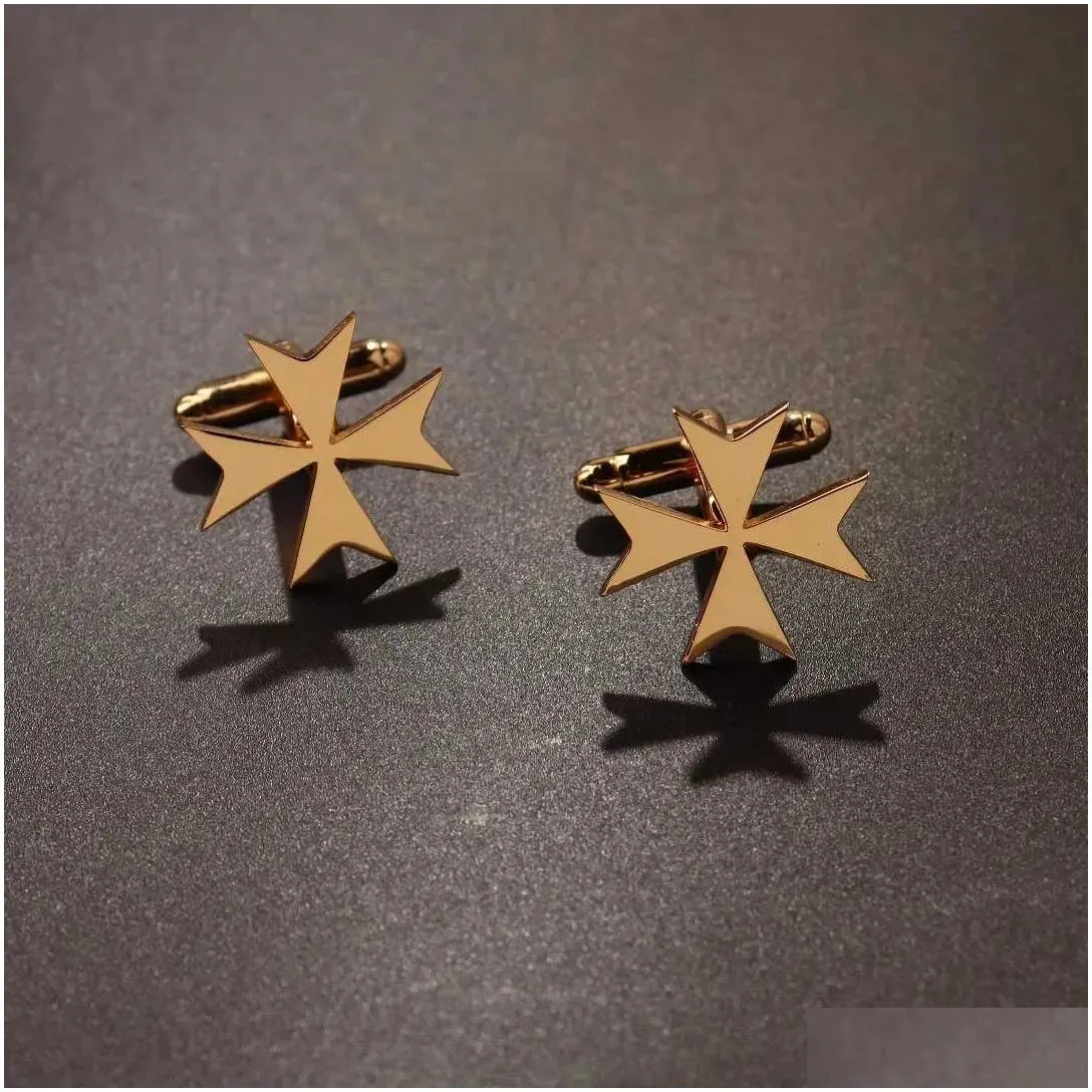 Gemelli da uomo in acciaio inossidabile con leone, aquila, croce, distintivo Sikh, spilla per camicia da sposa, consegna a domicilio Dhtzw_voghion.com