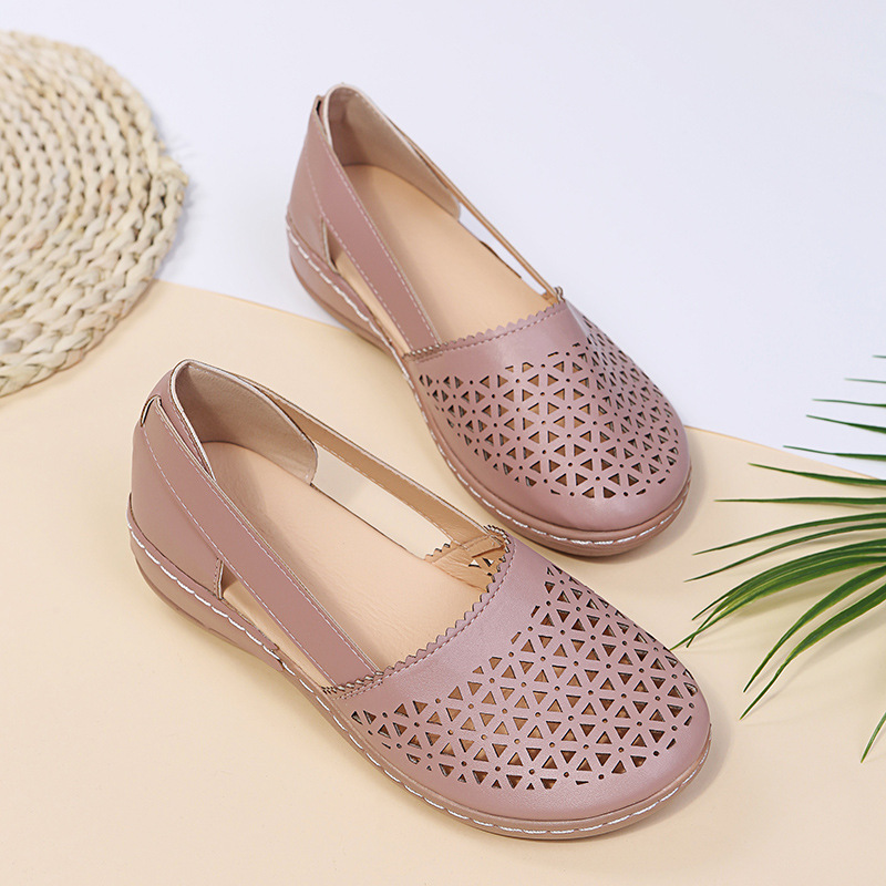 Modische, lässige, perforierte Schuhe für Damen_voghion.com