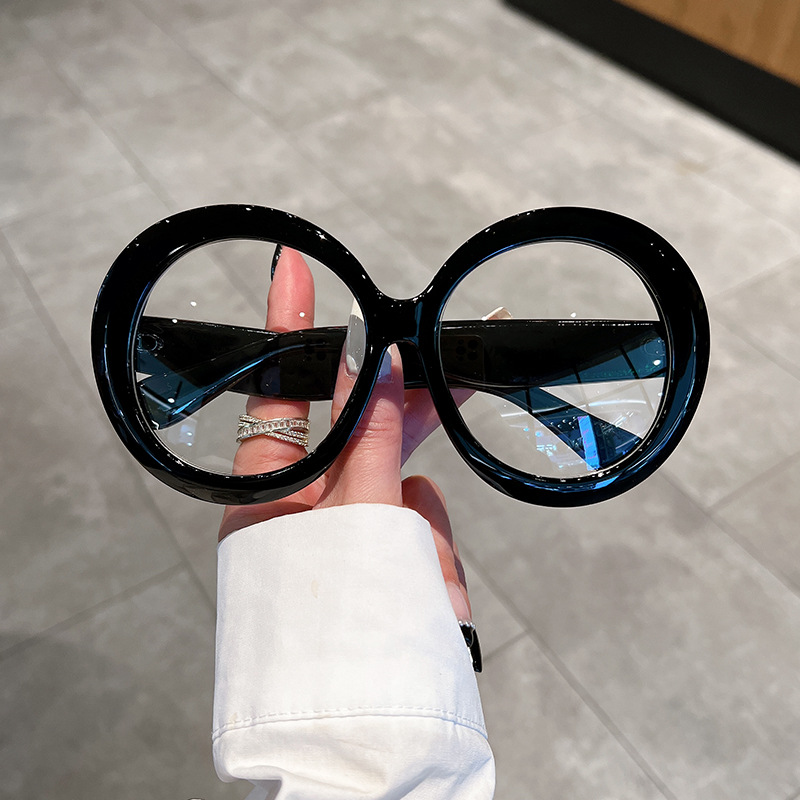 Fashionable Round Frame Sunglasses, Internet Famous, Street Photography, Personality Trend, Sunglasses Trend_ecoleips.com