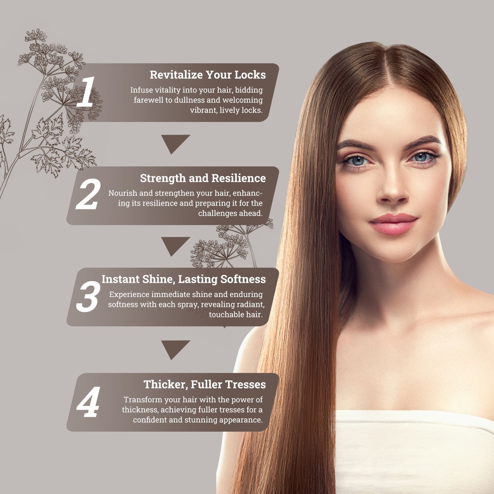 Hoegoa dichtes, um Verlust zu verhindern, dichtes zu fixieren, starkes und dickes Haarpflegespray zu reparieren_voghion.com