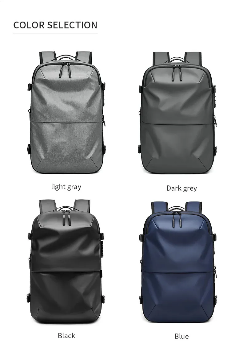 Sac à dos de voyage à compression sous vide pour hommes, sac à dos d'école de grande capacité pour ordinateur portable de 17 pouces, sac à dos de randonnée étendu 240729_voghion.com