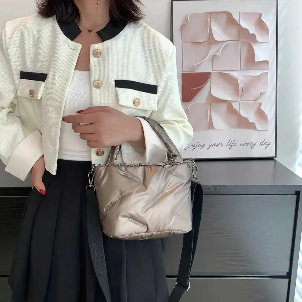 Moda Donna Hobo Trapuntato Spazio Imbottito Borsa A Tracolla Borsa Invernale Donna Cuscino Grande Capacità Tote Crossbody Ba241105_voghion.com