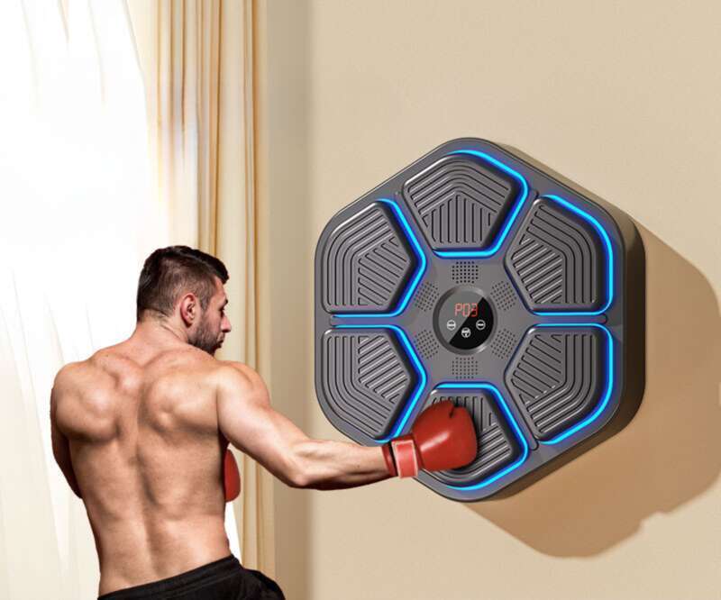 Fitness y entretenimiento integrales: máquina de música inteligente con dianas de boxeo para pared, diversión sin límites para los niños._voghion.com