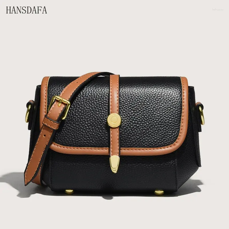 Borse da sera Borsa a tracolla in vera pelle di alta qualità per le donne 2024 Borsa da donna in mucca di colore solido_voghion.com