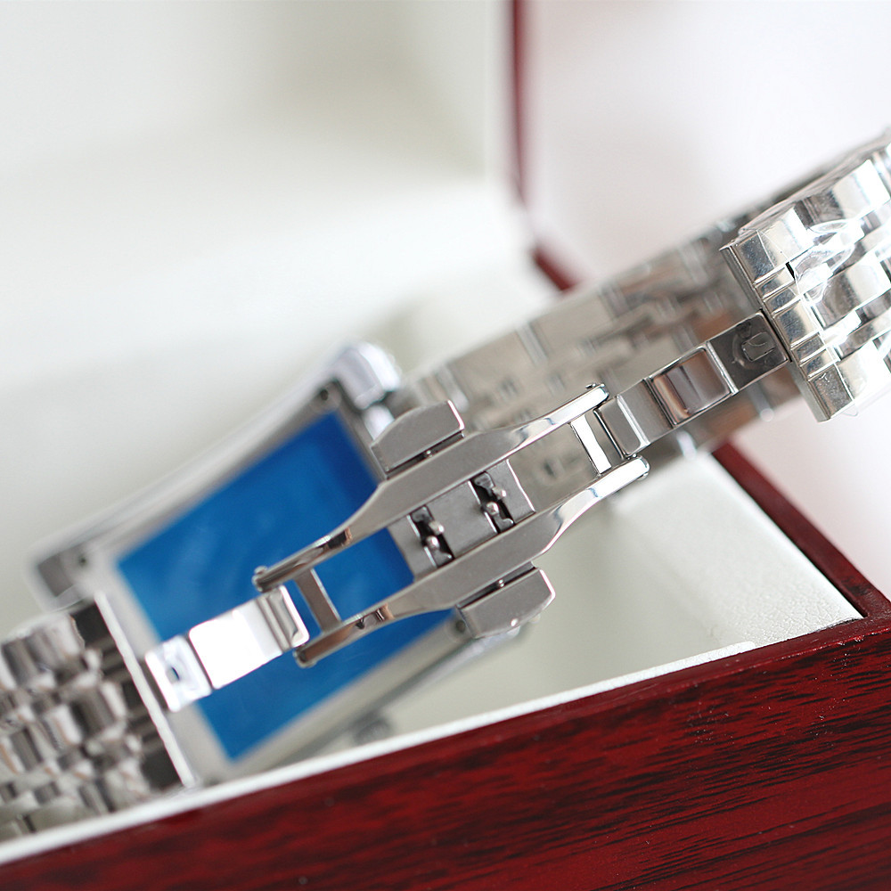 Orologio da donna per coppia, nuovo, alla moda, quadrante quadrato, calendario, cinturino in acciaio di precisione con inserto in diamanti, impermeabile e_voghion.com