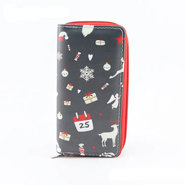 Baby Christmas elk Alpaca Print Coin Purse cartoon Xmas deer Alpacasso children wallet 12 styles women Hand bags C5223_voghion.com