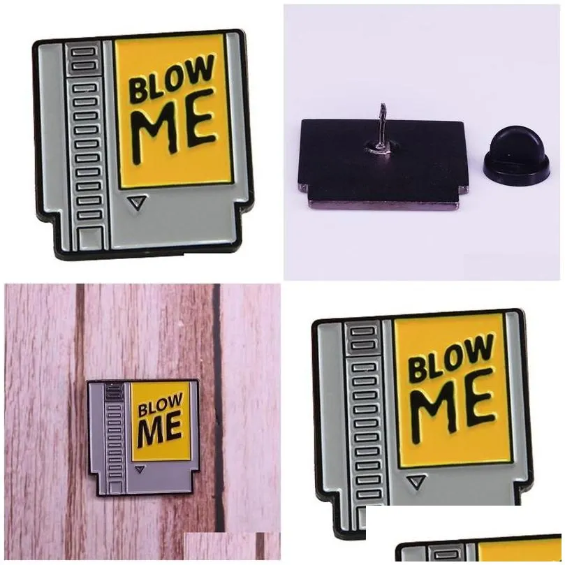 Anstecknadeln, Anstecknadeln, Broschen, Vintage-Patronen-Brosche, 80er-Jahre-Videospiel-Abzeichen, Hartemaille-Anstecknadel, Revers, Schmuck, Accessoire, Drop-Lieferung_voghion.com