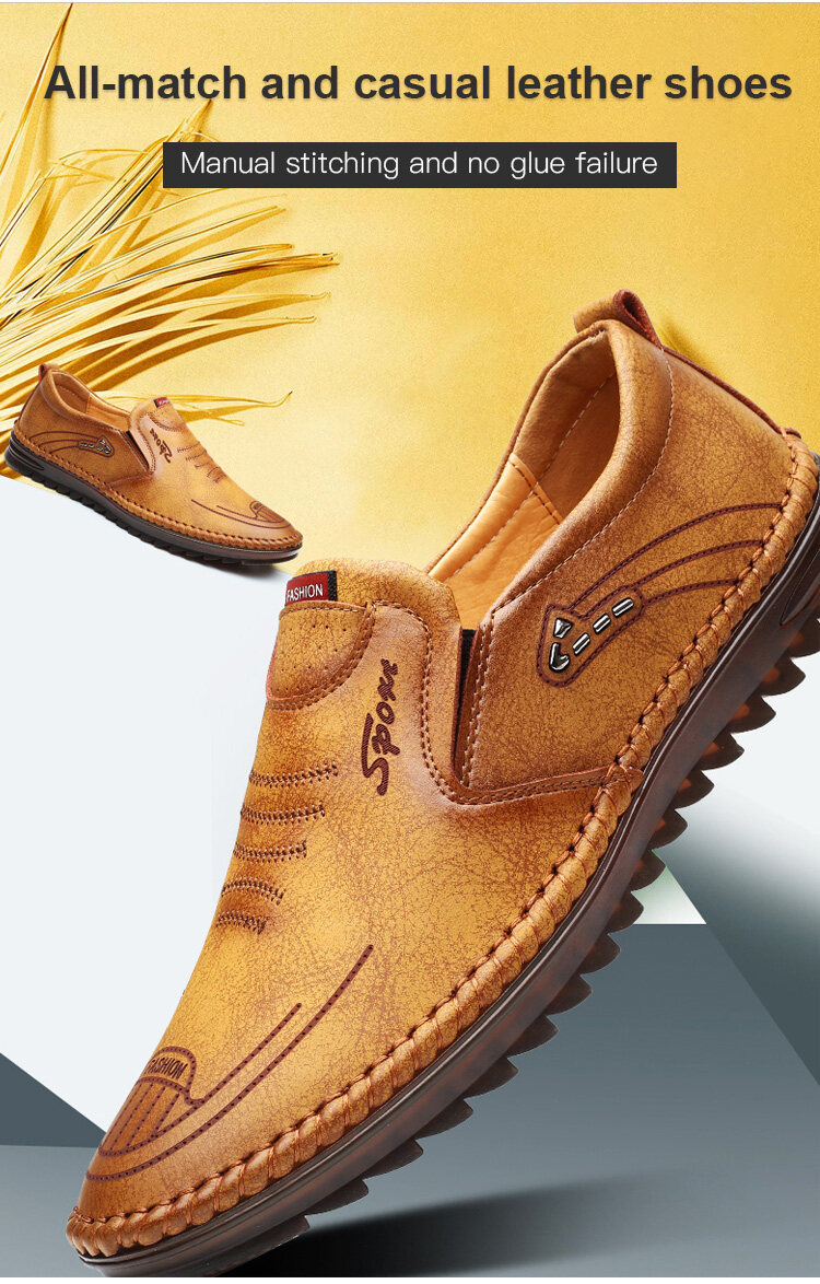 vivinatural Handmade Cowhide Breathable Casual Leather Shoes Fashionable and stylish_voghion.com