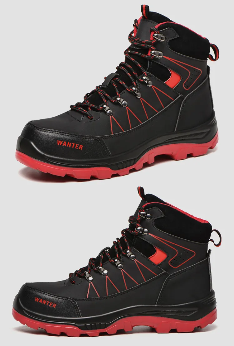 Herrenstiefel, leicht, bequem, Sicherheitsschuhe mit Stahlkappe, Arbeitsschuhe, Herren, unzerstörbare Sicherheitsschuhe_voghion.com