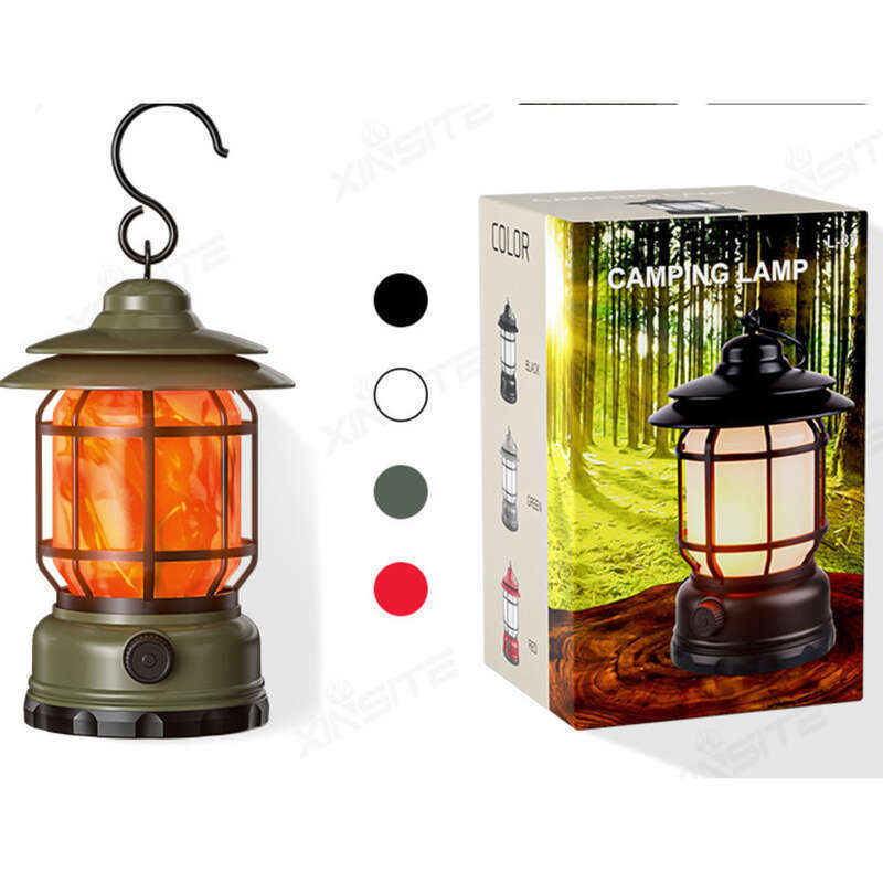 Atmosphäre Flamme Camping Lichter Zelt Pferd Laternen Outdoor Lade Laterne Geschenk_voghion.com