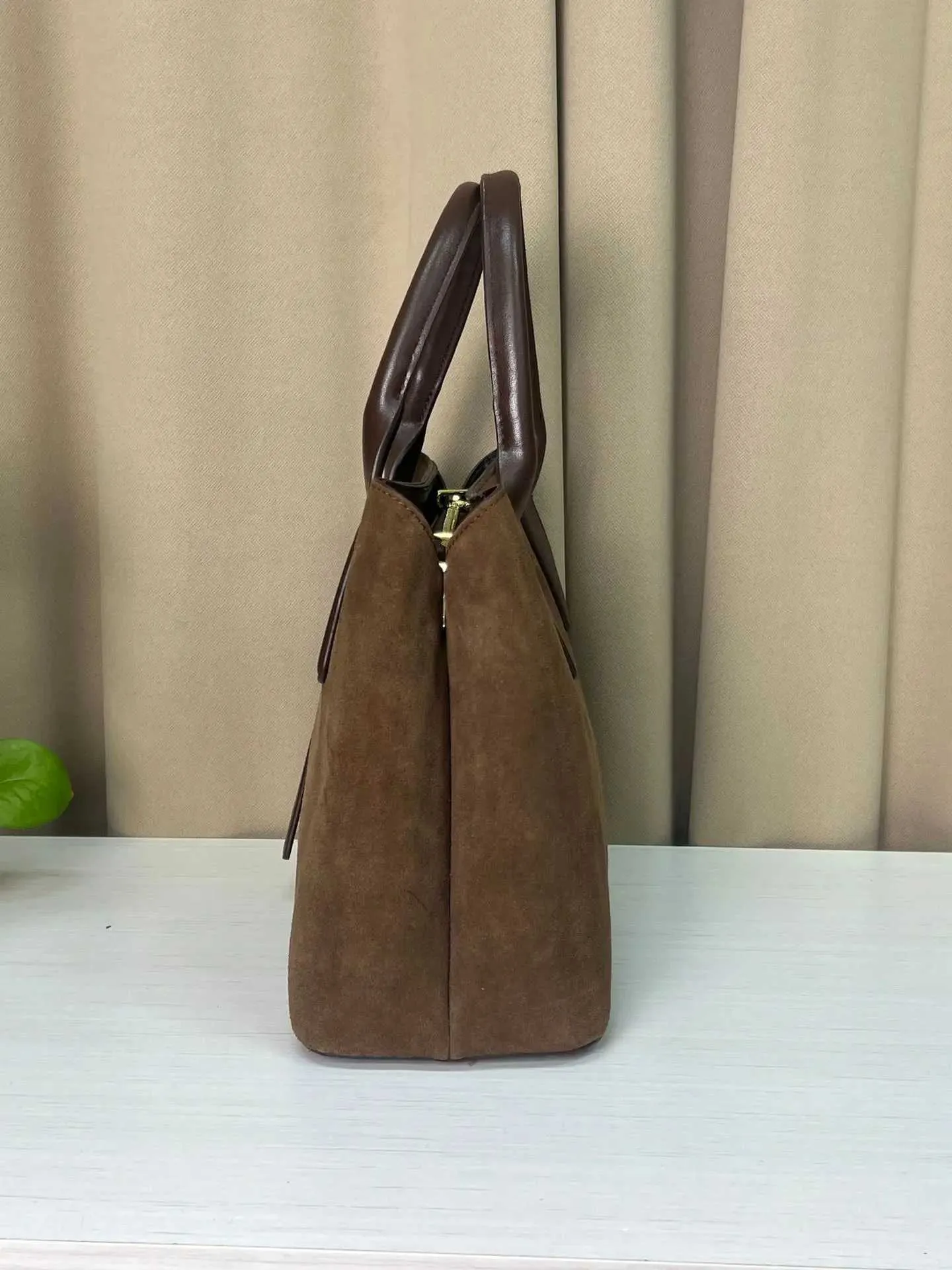 Sacs à main en daim texturé pour femmes, élégant, solide, poignée en PU, carré, grande capacité, pour les déplacements quotidiens, bandoulière souple_voghion.com