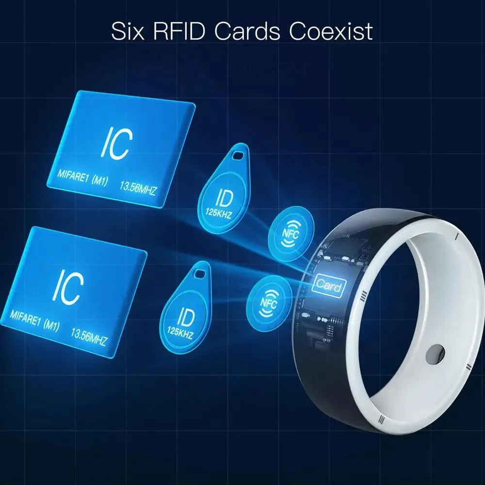 R5 JAKCOM 6 RFID Tarjetas Sensor Inteligente Anillo Dispositivos Portátiles Modernos Reloj NFC Wearable Para iOS Android Smartphones 240730_voghion.com