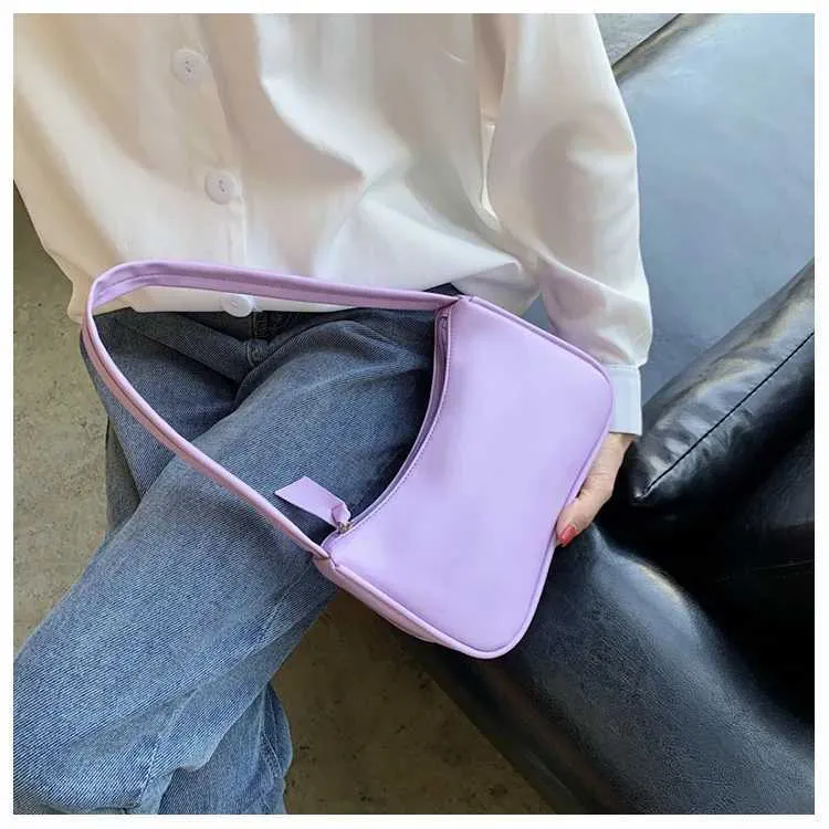 Retro Soft Pu Leather Shoulder Bag Casual Solid Colour Handbag_voghion.com