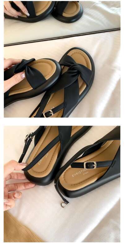 Cloud Cross Thick Bottom Casual Sandals Women's Beach Summer Model_voghion.com