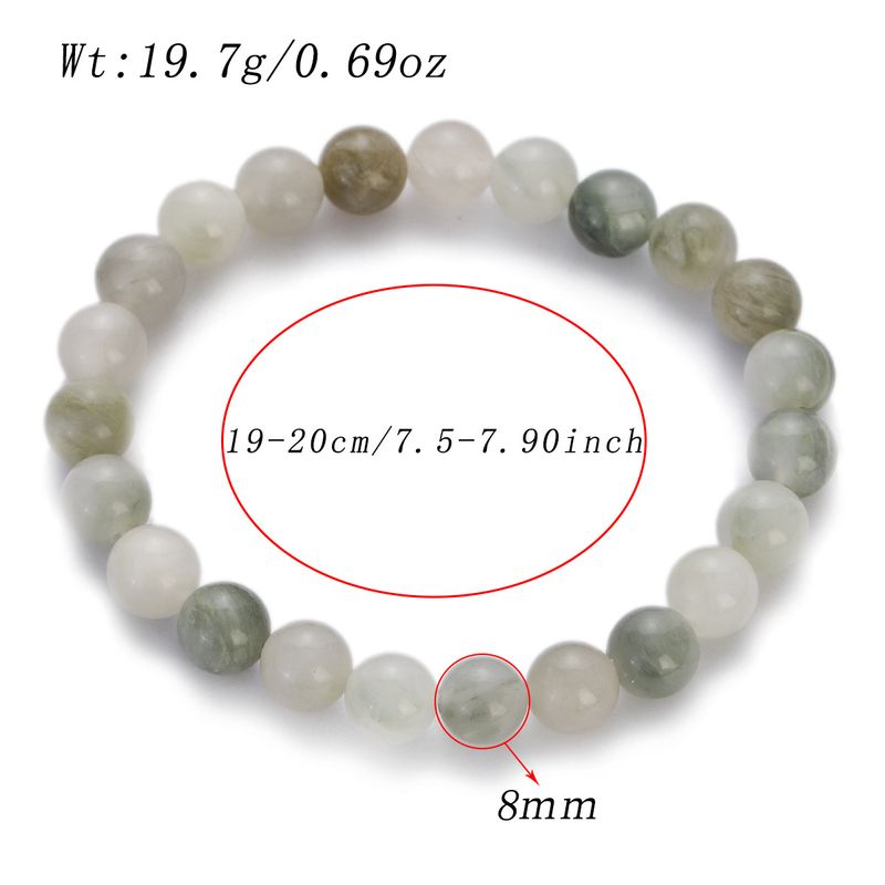 Neu Stein Jade Perlen Perlen Bunte Natürliche Chalcedon Achat Armband_voghion.com