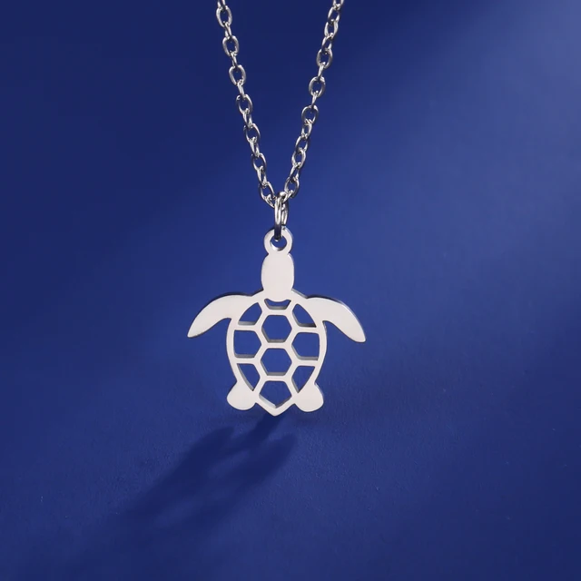 Fashion Skyrim Turtle Necklace Tortuga k Chain Supernatural Amulet Gift For Woman Man Fashion Stainless Steel Pendant Jewelry_voghion.com