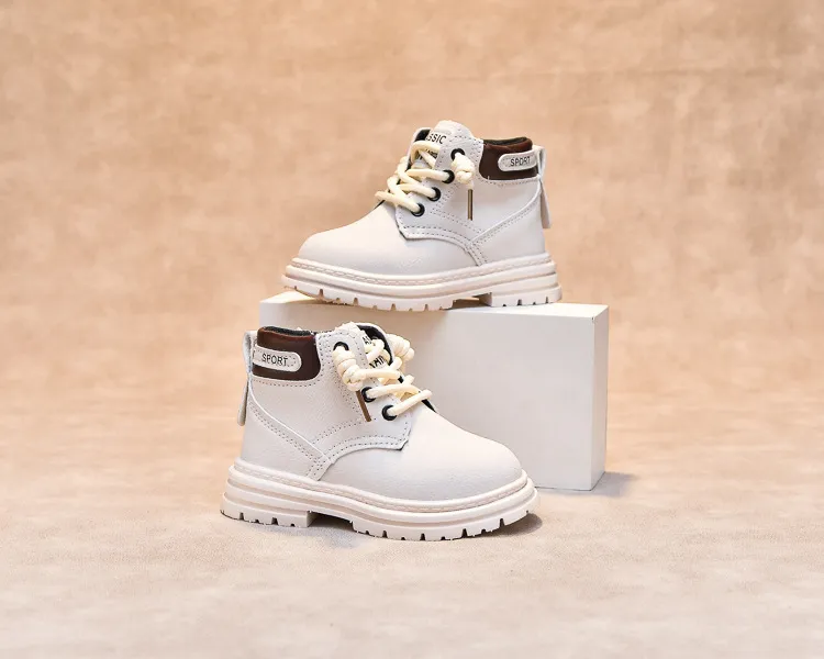 Child Shoes Short Ankle Snow Kid Boy Girl Fashion Soft PU Leather Warm Cutefeet Toddlers Children Boots Size 21 - 30_voghion.com