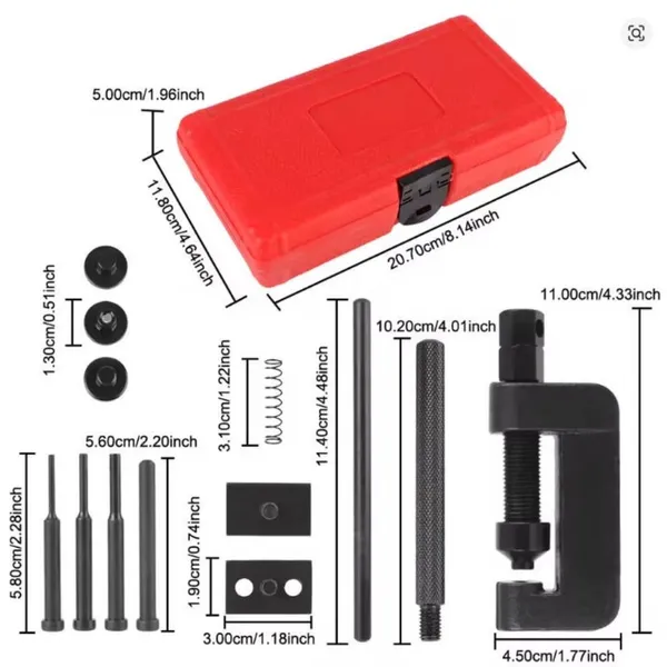 Kit dérive-chaîne et riveteuse pour chaînes de moto et atv_voghion.com