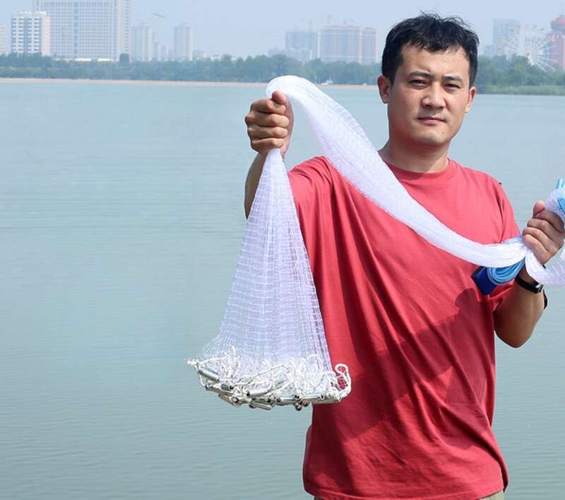 Anel de alumínio sem anel de alumínio, rede de pesca de arame único, rede de pesca feita à mão_voghion.com